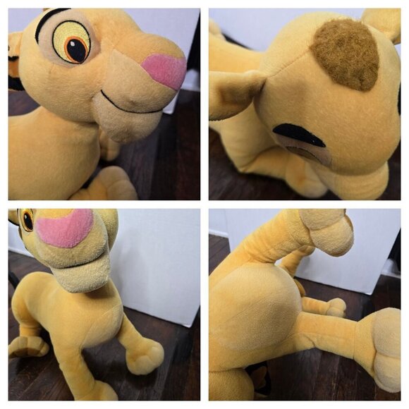 Vintage Disney Hasbro 2002 The Lion King Simba Plush 20" Set of 2 large - Picture 3 of 16